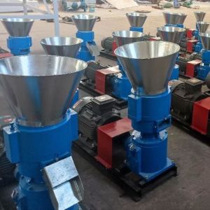 Poultry Feed Diesel Pellet Mill Flat Die Electric Pellet Machine