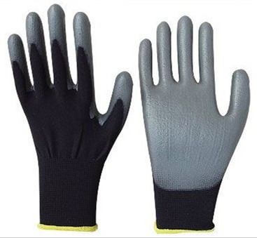 Buy PU Coated Black Nylon Gloves, PU Coated Nylon Gloves at wholesale prices