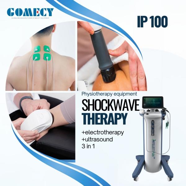 3 in 1 Shockwave Ultrasound Electrotherapy Physiotherapy Equipment Chronic Pain