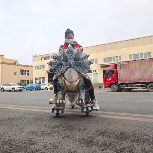 Coin Operated Amusement Park Animatronic Dinosaur Ride for Shopping Mall