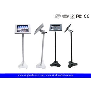 Security Ipad Kiosk Enclosure Rotatable Bracket , Triangle Base