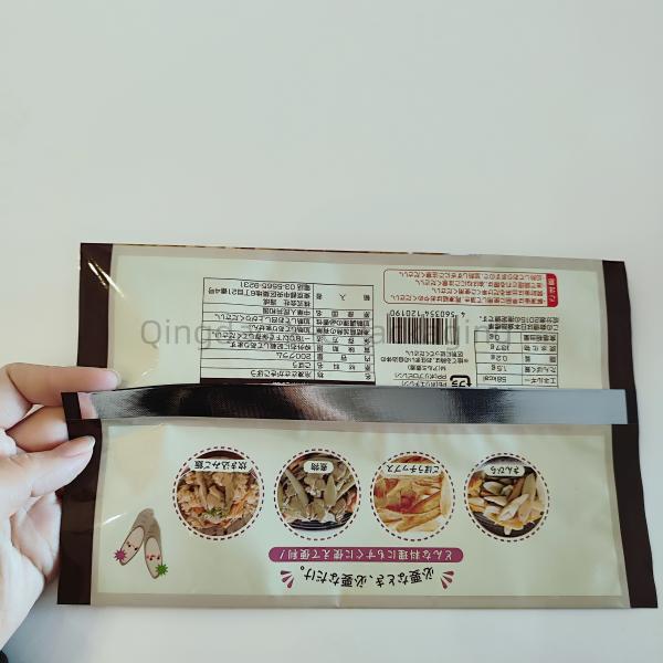 Compoud Back Seal Bag Heat Sealing Plastic Back Middle Lap Seal Easy Tear Food