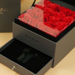 Stamping Printing Bouquet Shipping Box Eternal Rose Gift Packaging ODM