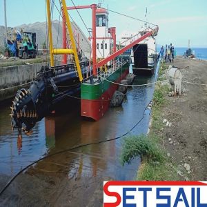 28 Inch Water Flow 7000m3 Cutter Suction Dredger with 160kn Swing Winch Pulling
