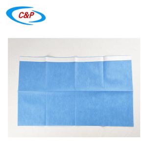 Blue Sterile Ophthalmology Surgical Eye Drapes Kit Pack Custom