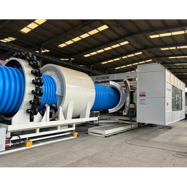 OD2000 Double Layer Plastic Corrugated Pipe Manufacturing Process Making Machine