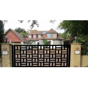 Decorotive Morden Cast Iron Door Residential Wrought Iron Electric Gates