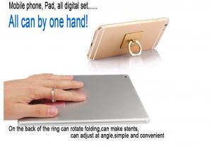 New Promotion Sticky Finger Ring Mobile Phone Holder 360 Degree Rotation phone portable hook