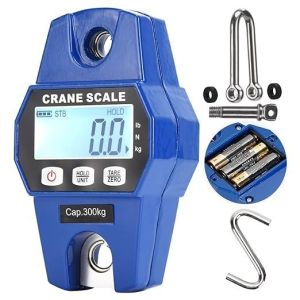 China ABS Alloy Steel Diecast Electronic Mini Digital Crane Scale 100kg 200kg 300kg Livestock Hanging Weighing Equipment for Hunting on sale