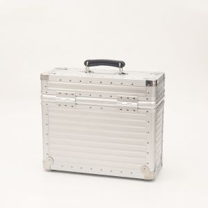 Aluminum Pilot Case Silver Flight Box With Customized Lining