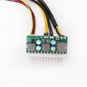 IOASPOW DC input 19V 24V 120W 24pin DC ATX power Pico psu for Computer Mainboard