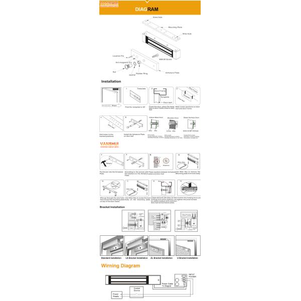 300KG Electromagnetic Locking Devices For Glass Door Wooden Door And Fire - Proof Door