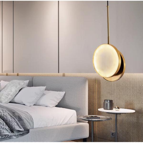 Yellow brass pendant lamp bedroom for home decorator interior mirror pendant lamp