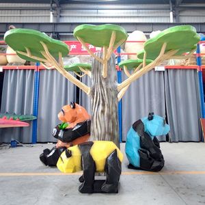 Waterproof Realistic Animal Model Customized Animatronic Panda Model