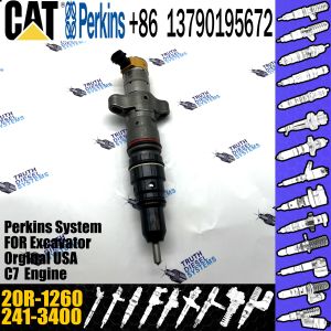 GAMEN Brand New Diesel Fuel Injector 241-3400 20R-1260 For Caterpillar Engine C7