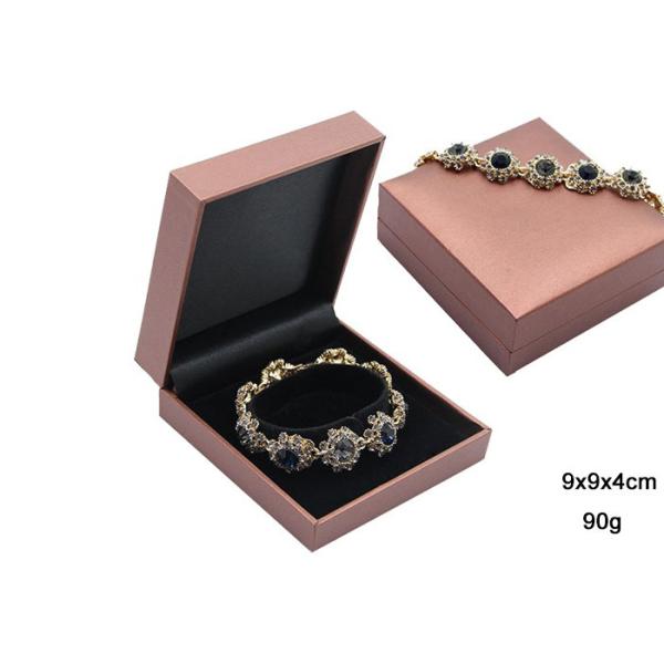 Eco Friendly Brown Cardboard Jewelry Boxes For Necklaces OEM Available