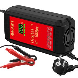 Quality 125W Output Power 12V 6A Automatic Repair Car Motorcycle AGM Battery Charger with SCP Function and Multiple Mode for sale