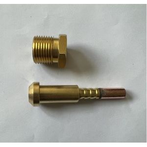 China Brass 7/8-14RH Thread TIG Welding Accessories Power Cable Adapter and Cable Connector on sale