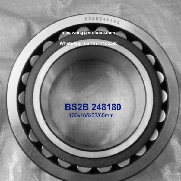 Buy BS2B 248180 Concrete Truck Bearings Spherical Roller Bearings 100x165x52/65mm at wholesale prices