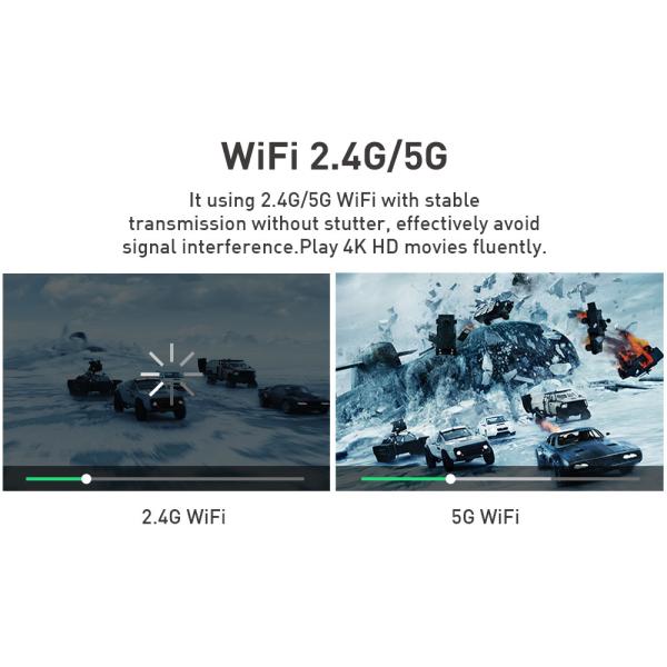 Flyin P12 1080P Max 4K Mini Projector 9000mAh Battery Outdoor Video 400 ANSI Lumens Android 9 2GB/16GB DLP Link 3D Proyector