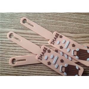 Professional Custom Silicon Patches With 3D Embossment Band Logo For Luggage