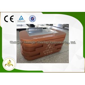 Quality Mobile Teppanyaki Grill Portable Hibachi Table Electromagnetic Induction Heating for sale