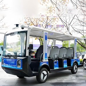NEWBASE Yokee 14-Seater Autonomous Sightseeing Vehicle with Eco-Friendly