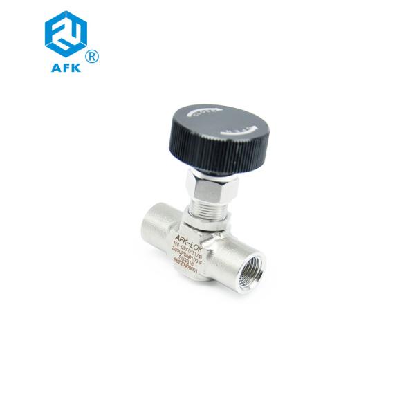 AFK High Pressure 3000psi Stainless Steel Needle Valve Two Way 1/8 1/4 3/8 1/2
