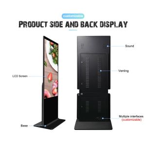 Android Digital Signage and Displays ultra Slim Advertising Lcd Retail Store