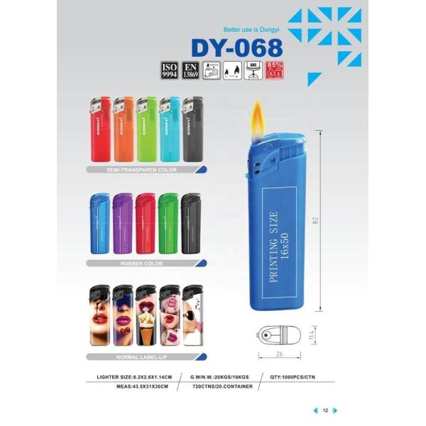 Customized Request Plastic Cigarette Gas Lighter Dongyi Design 2023 with
