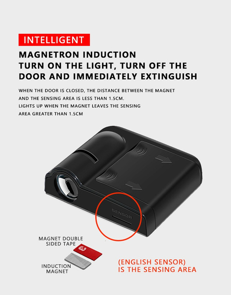 Volvo 3W Car Door Paste Projector Light , 3000Lm Laser Projector Car Door Step