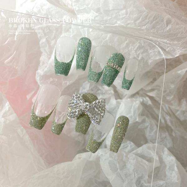 8 Colors Super Glitter Crystal Tiny Diamond Powder Nail Art Decoration Accessory