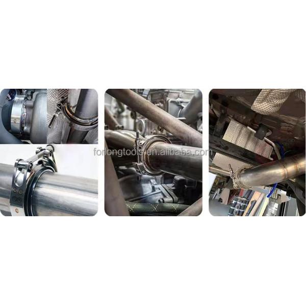 1.5-6.0 Universal 304 Stainless V Band Exhaust Clamps With Female Male Flange Kit Year Universal Universal