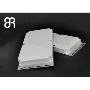 Gain 10dBic Long Range Uhf Antenna VSWR 1.3 White Color With RFID Narrow Beam
