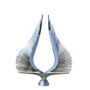 Human Body Induction Wing Sculpture Stainless Steel With LED Light
