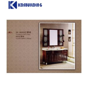 Wooden Brown Bathroom Vanity Set Cabinet