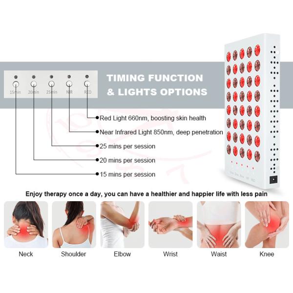 BXA200 Handheld Red Light Therapy Devices With 660nm 850nm LEDs Timing Function