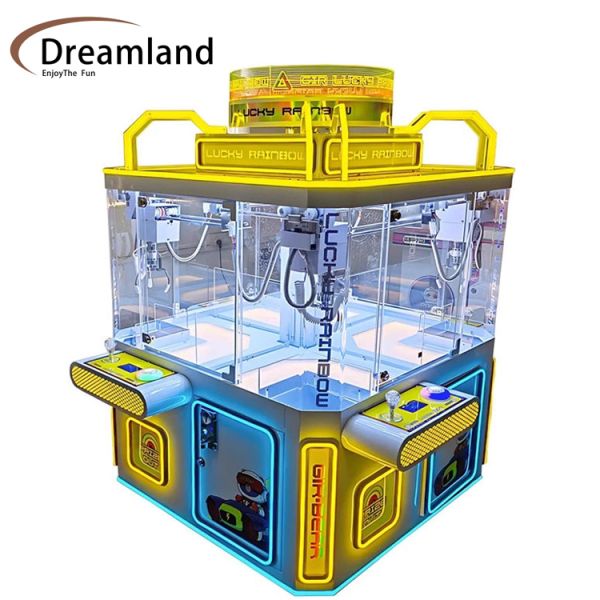 Buy Dreamland Coin Operated Luxury Toys Party Machine 4 Players Mid Island Claw Machine for Coin Operated Arcade Game Centers at wholesale prices