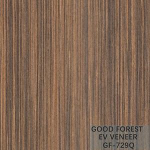 Engineered Veneer Wenge Lati Wood Top A / B Grade Customized