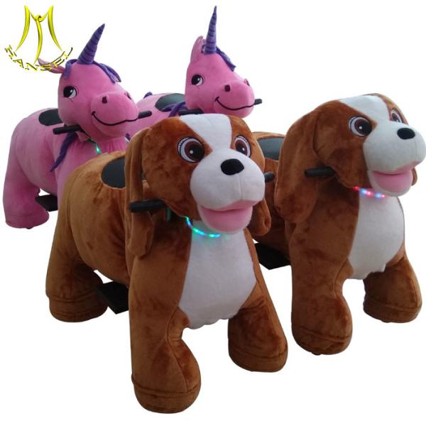Hansel wholesale electric toys on wheels plush animal electric scooter