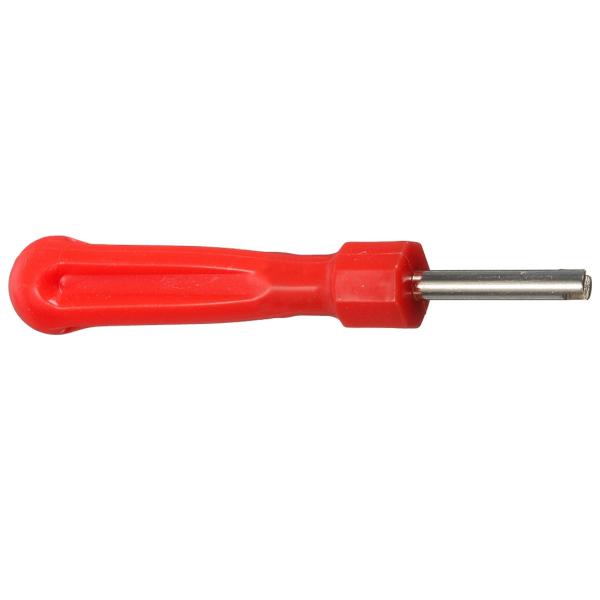 Portable Red Tyre Valve Core Remover Tool For Car / Bicycle / Truck Motor