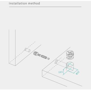 13.5mm Height Steel Cam Lock Nuts Customized For Furniture Connection