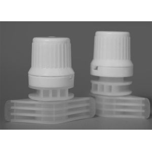White Plastic Spout With Caps Could Automatic Filling Packing On Spout Pouch