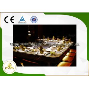 10 Seat Rectangle Electric / Induction Teppanyaki Grill Table With Ventilation /