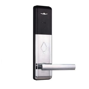 Card access control door lock for hotel doors