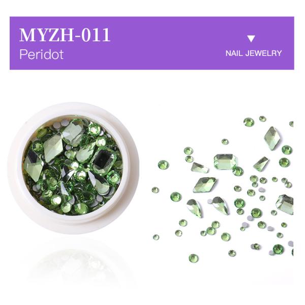 See Details Flat Bottom Mix Shape Glass Nail Diamond Rhinestones for Nail Art from Yiwu