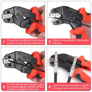 Multipurpose MC4 Solar Crimping Tool Kit Practical Ergonomic Design