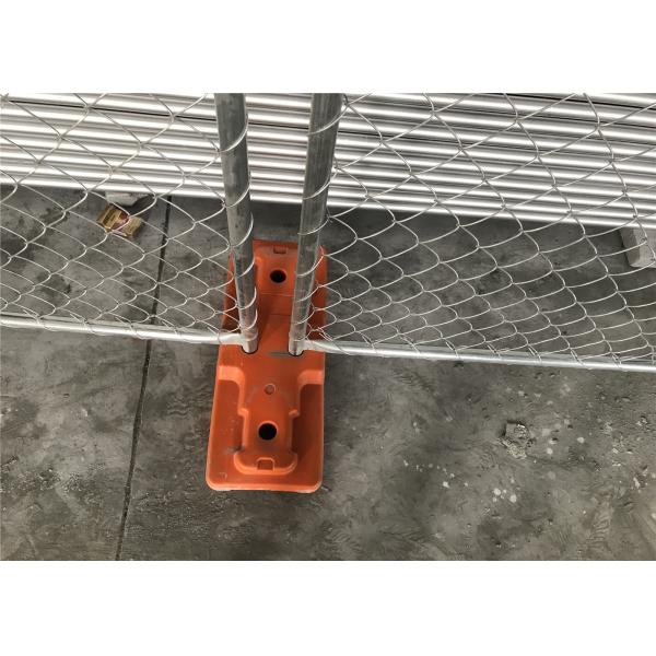 Buy 8'x14' chain link fence panels for construction site heavy duty design cross brace tube 1⅝"(41.2mm) Mesh  2⅜"x2⅜"/60mm at wholesale prices