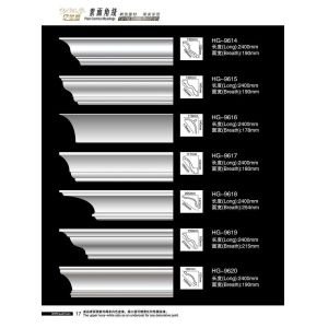 Polyurethane Cornice Moulding for Home Decoration in Traditional European Style