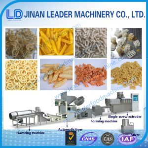 Quality Automatic pellet and chips food equipment single screw extruder for sale